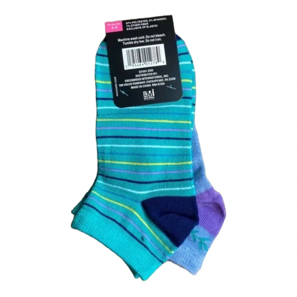 Beverly Hills Polo Club Women’s 2 Pair Chill Out No Show Fashion Socks NWT